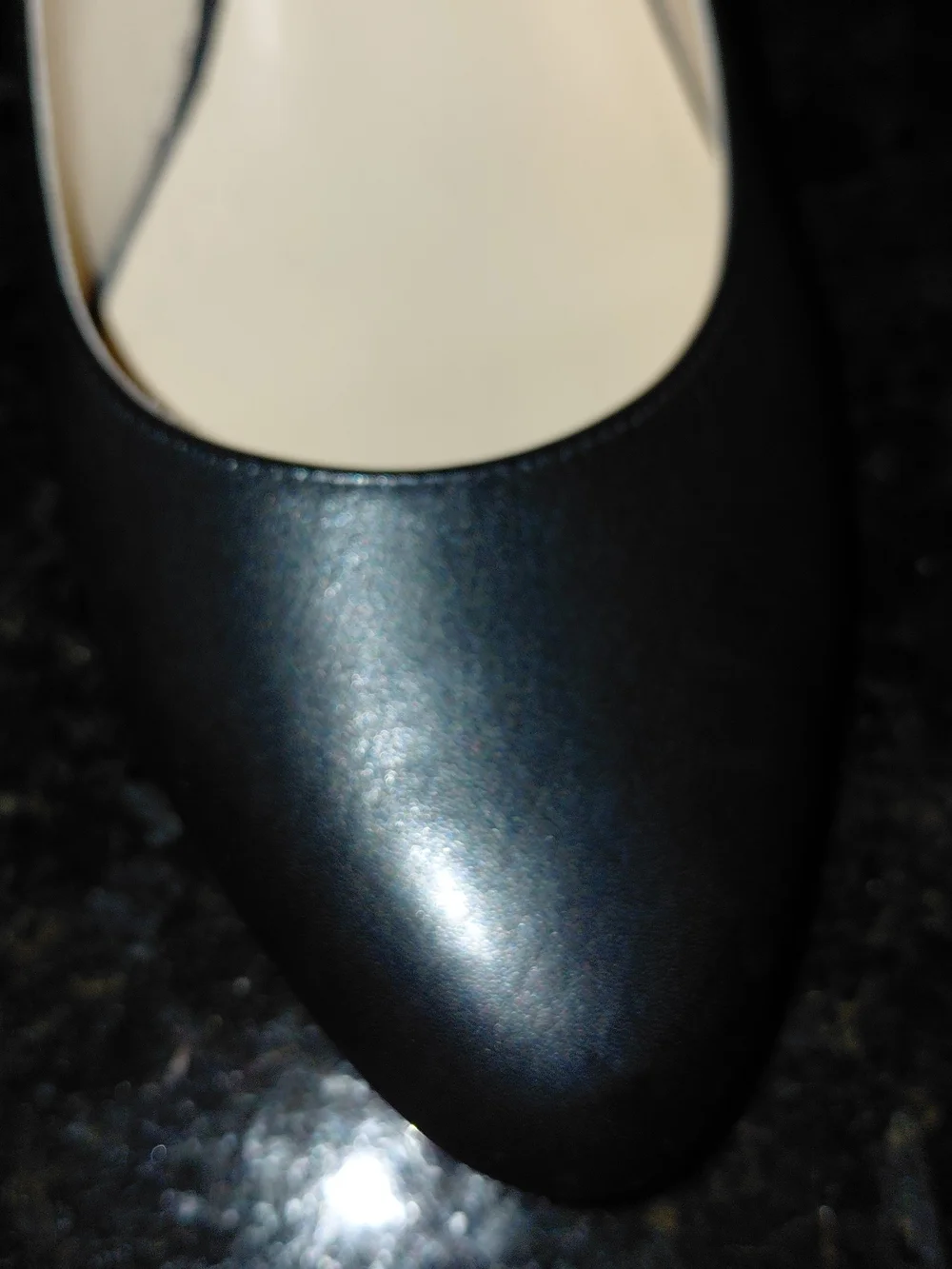 Cole Haan Classic Black Leather Almond Toe Pump Heels US 10  10.5 VGC